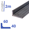 stalen L-profiel 60 x 40 x 5mm