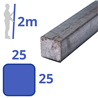 stalen massief vierkant 25x25mm